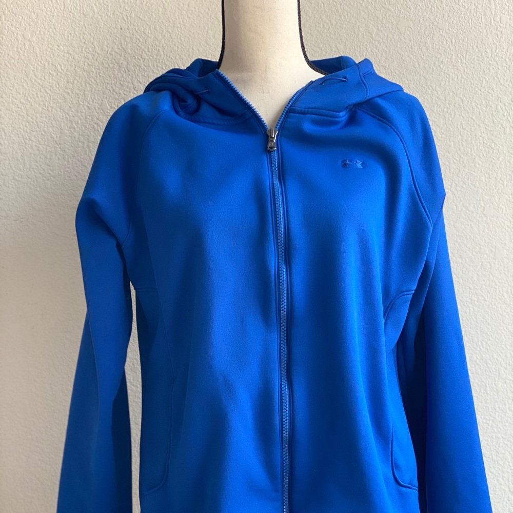Under armor royal blue zip up hoodie